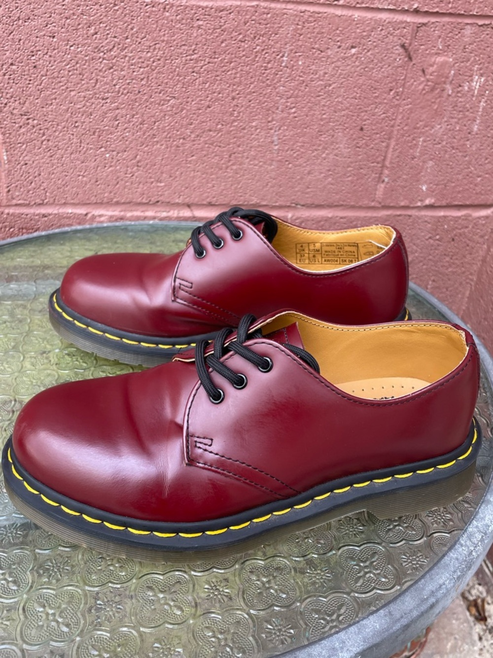 Dr. Martens Unisex 1461 Cherry Red Oxford Shoes Size 6 Women’s